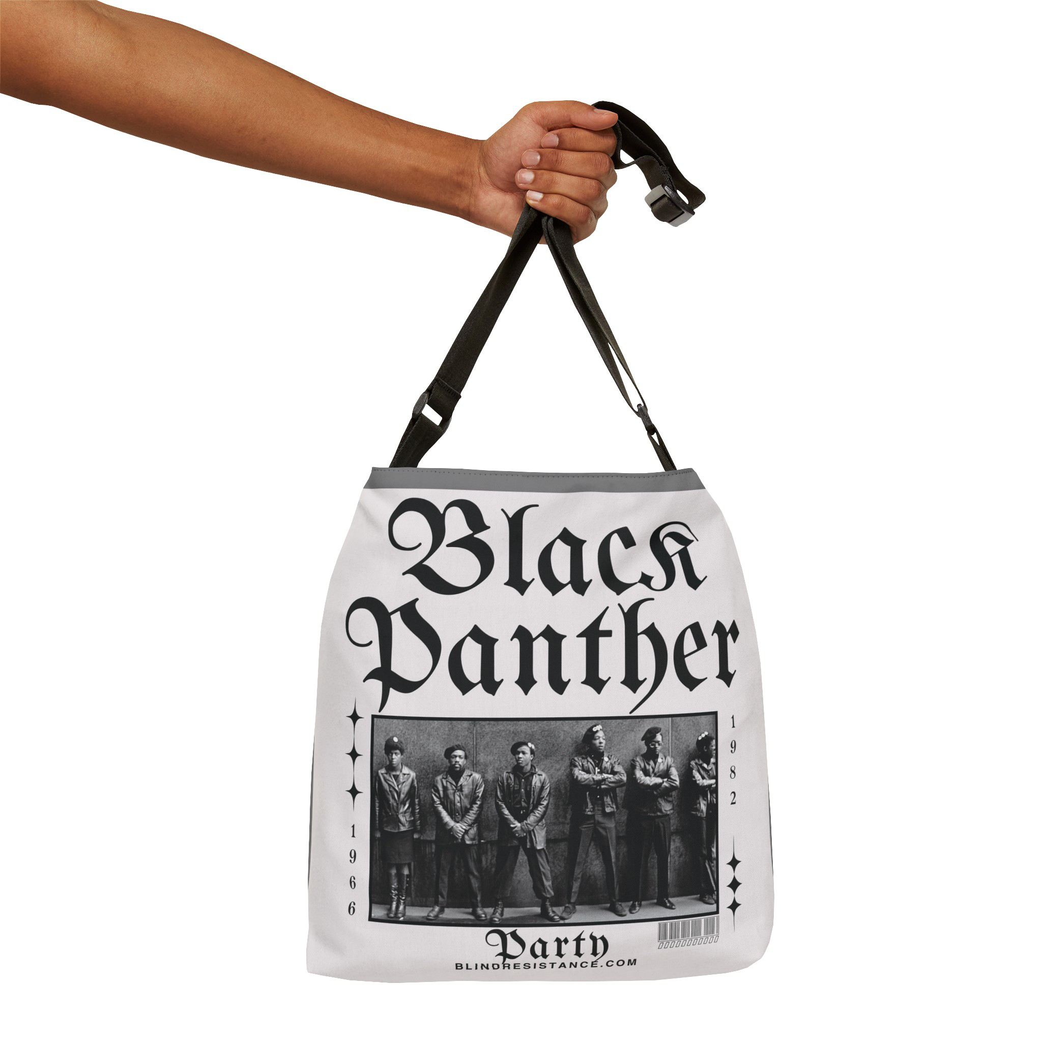 Two-Sided Black Panther Party Adjustable Tote Bag