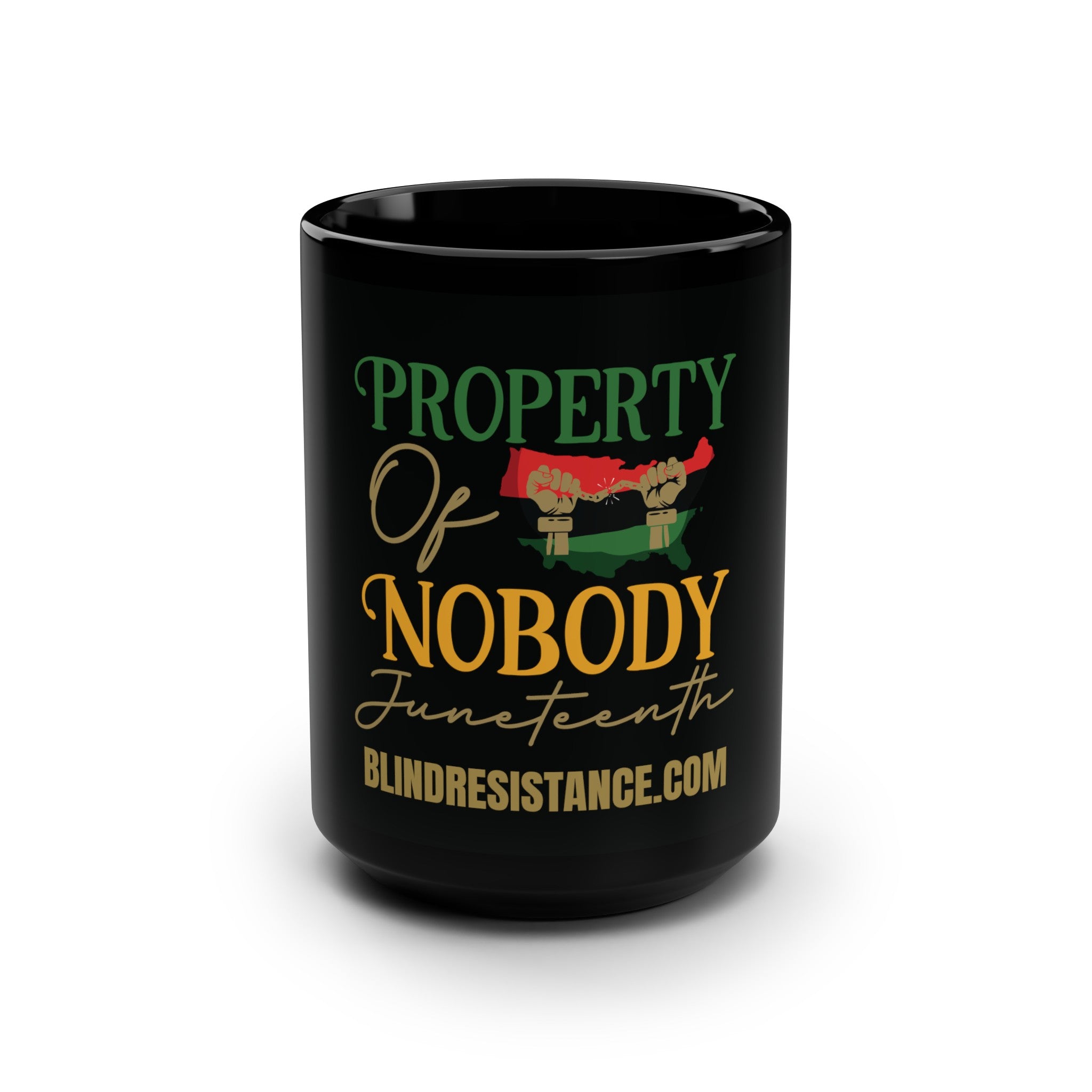 Property of Nobody Special Edition Black Ceramic Mug (15 oz.)