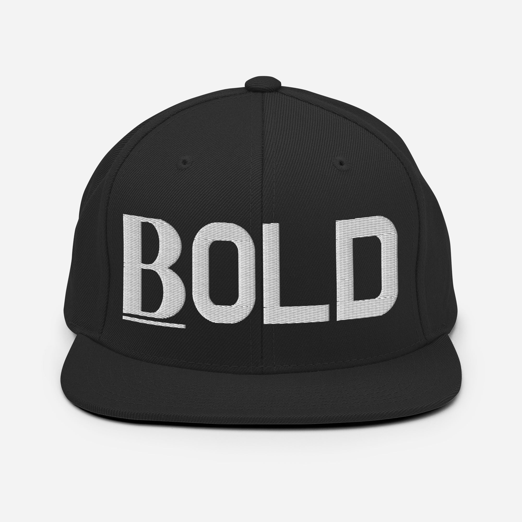 BOLD Snapback Hat (Puff Embroidery)