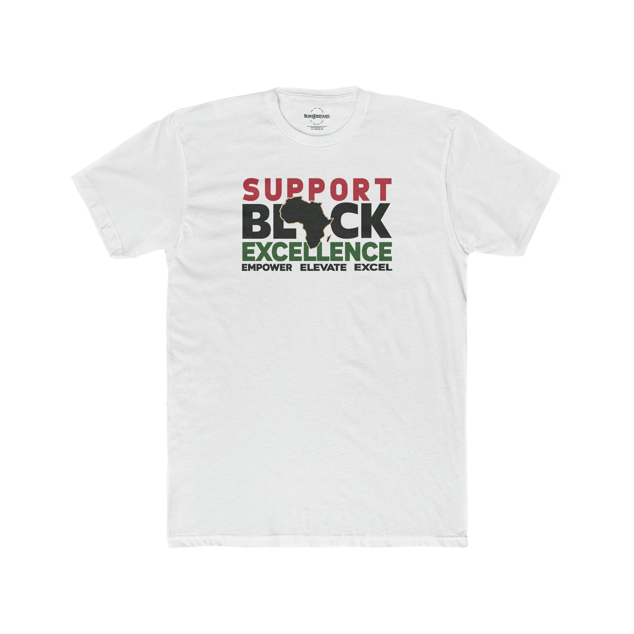 Support Black Excellence Premium Crew in White