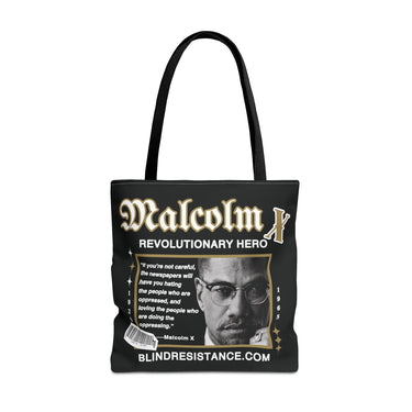 Malcolm X Two-sided Vote Tote Bag (c)