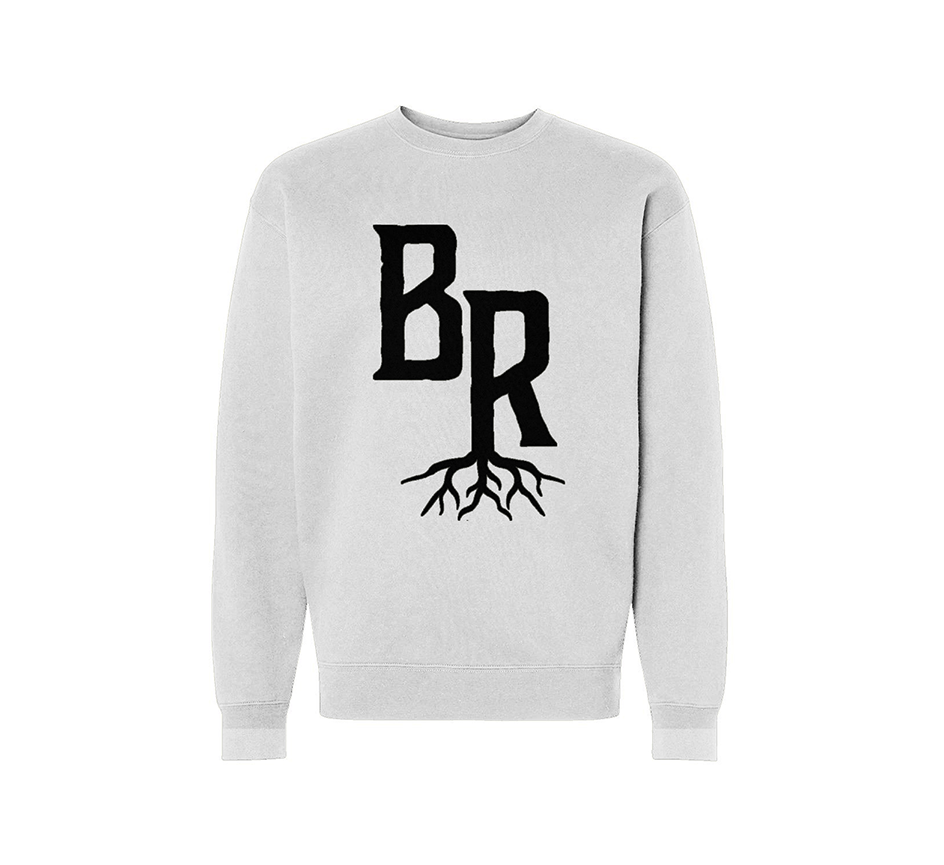 BR Monogram [showing large] Heavy Crew in white