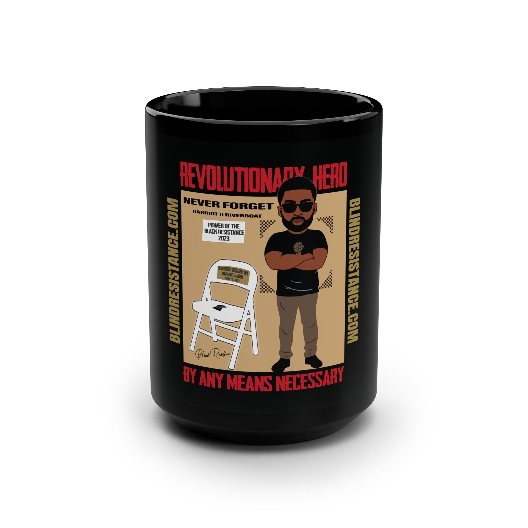 Revolutionary Hero Special Edition Black 15 oz. Ceramic Mug